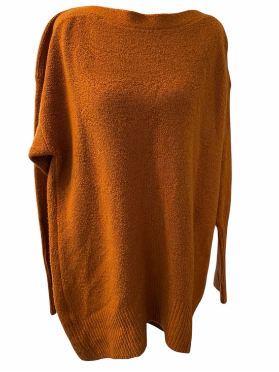Anthropologie Sweaters - Anthropologie Sweater Medium Orange Crew Neck Knit Pullover wool
Blend